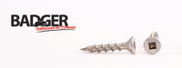 8-8X1 Badger™ Square Drive Flat Head Screw