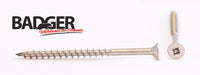 10-8X3 Badger™ Square Drive Flat Head Screw