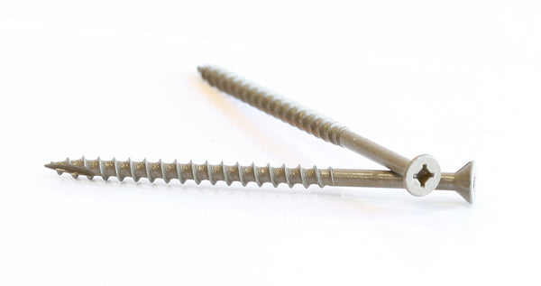 10-8X3-1/2 Combo Drive Flat Head Ceramic Screw
