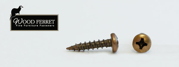 6-13X5/8 Phillips Pan Head Antique Brass Screw