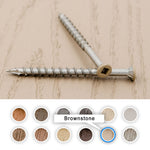 Decking Screws Painted Brownstone Azek Precise Color Match 