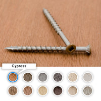 Cypress Azek Color Match Painted Deck Screws