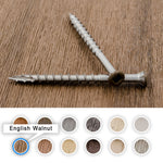 Decking Screws Painted Azek Precise English WalnutColor Match 