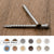Decking Screws Painted Azek Precise English WalnutColor Match 