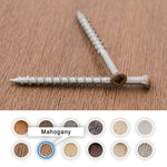 Beautiful Mahogany Azek Color Match Painted Deck Screws 