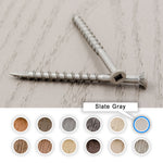 Azek Color Match Decking Screws Painted In A Cool Slate Grey Paint