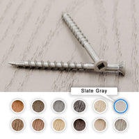 Azek Color Match Decking Screws Painted In A Cool Slate Grey Paint